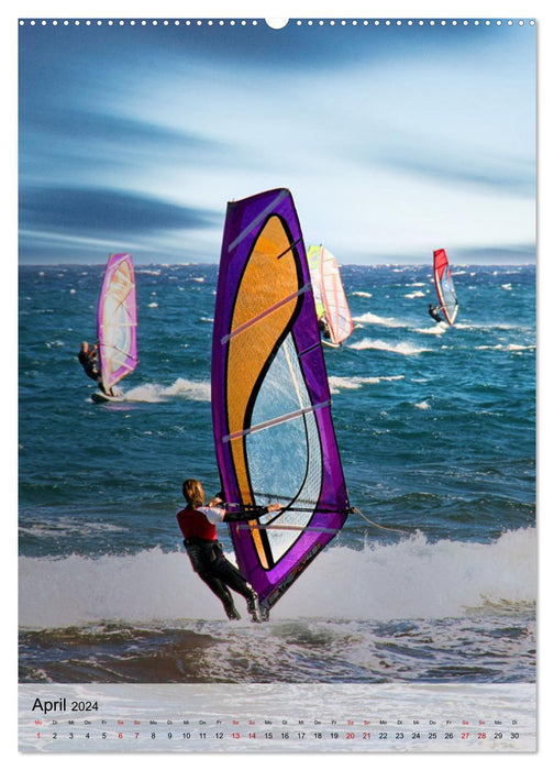 Windsurfen - Fun pur (CALVENDO Premium Wandkalender 2024)