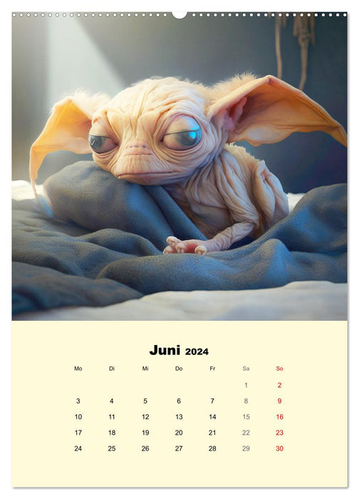 Monsteralarm. Die Invasion der kleinen Quälgeister (CALVENDO Wandkalender 2024)