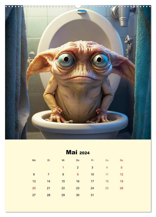 Monsteralarm. Die Invasion der kleinen Quälgeister (CALVENDO Premium Wandkalender 2024)