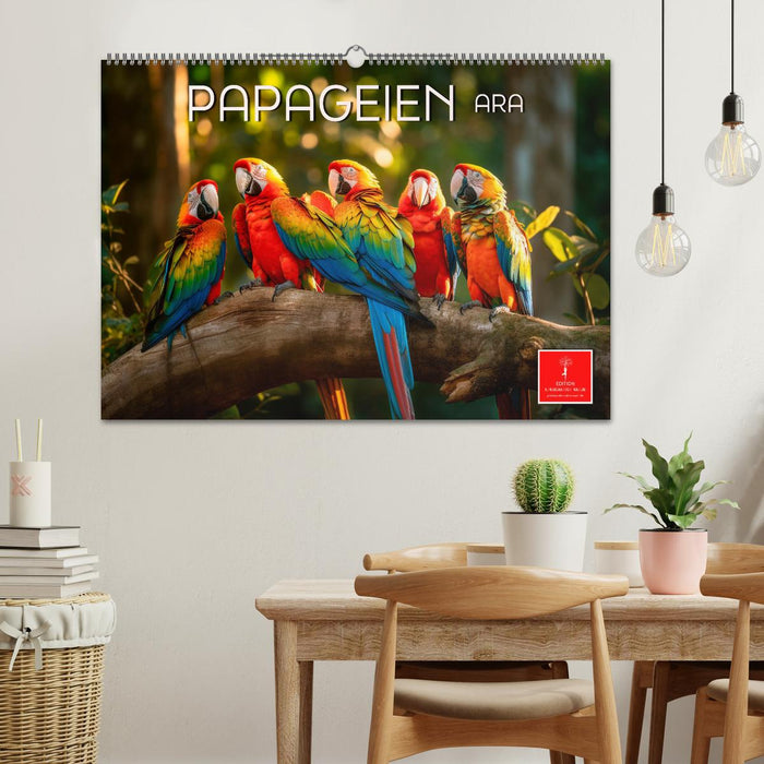Papageien - Ara (CALVENDO Wandkalender 2024)