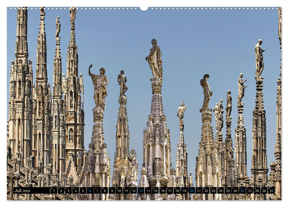 One Day Mailand (CALVENDO Premium Wandkalender 2024)