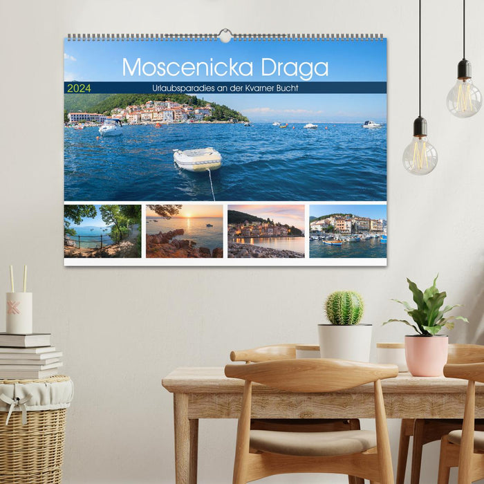 Moscenicka Draga 2024 - Paradis de vacances sur la baie de Kvarner (calendrier mural CALVENDO 2024) 