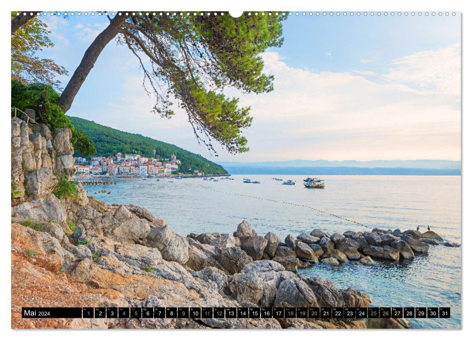 Moscenicka Draga 2024 - Paradis de vacances sur la baie de Kvarner (calendrier mural CALVENDO 2024) 