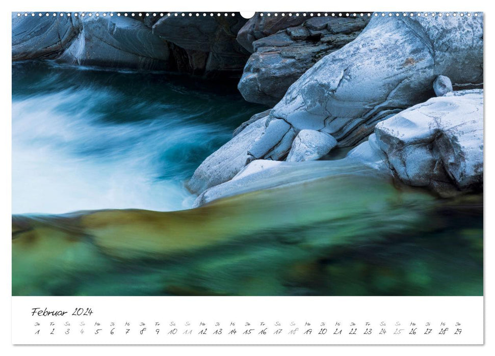 Wasserfälle klein und groß (CALVENDO Wandkalender 2024)