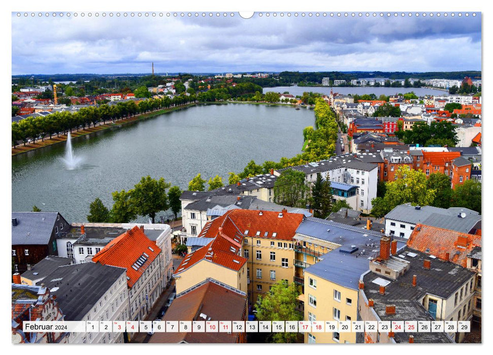 SCHWERIN, the beautiful state capital of Mecklenburg-Western Pomerania (CALVENDO Premium Wall Calendar 2024) 