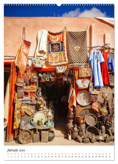 Eine unvergessliche Reise nach Marokko (CALVENDO Premium Wandkalender 2024)