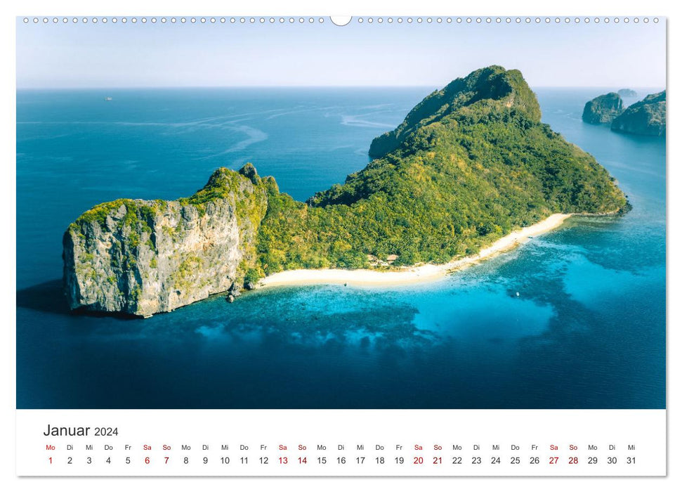 Indonesia aerial photography (CALVENDO wall calendar 2024) 