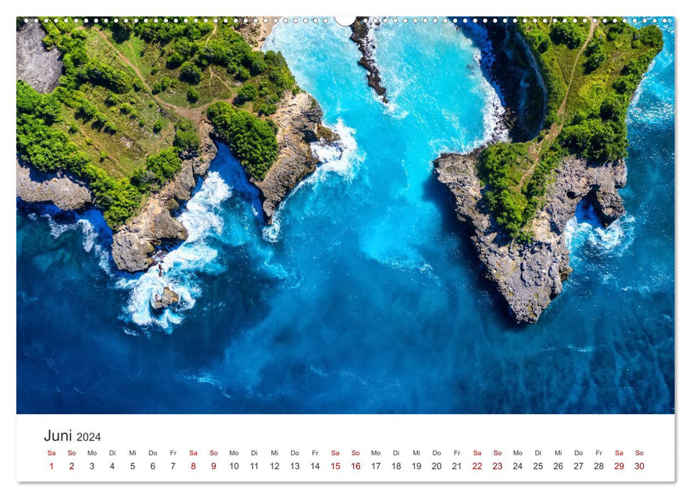 Indonesien Luftaufnahmen (CALVENDO Wandkalender 2024)