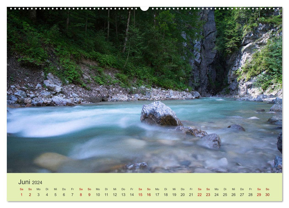 Mountain landscapes - Germany, Italy and Switzerland (CALVENDO Premium Wall Calendar 2024) 