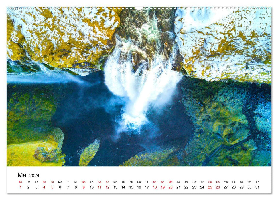 Island Luftaufnahmen (CALVENDO Wandkalender 2024)