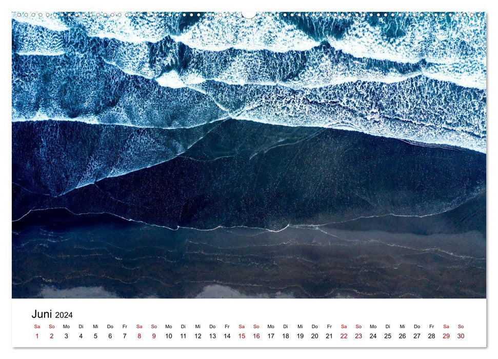 Iceland aerial photos (CALVENDO wall calendar 2024) 