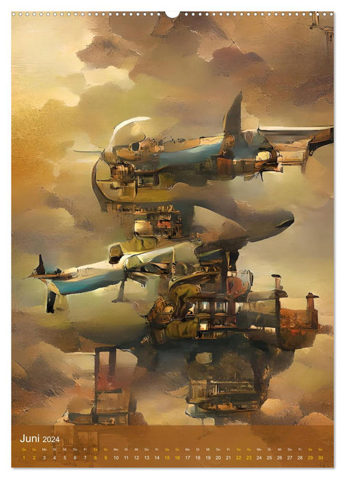 City of the skies, the future begins (CALVENDO Premium Wall Calendar 2024) 