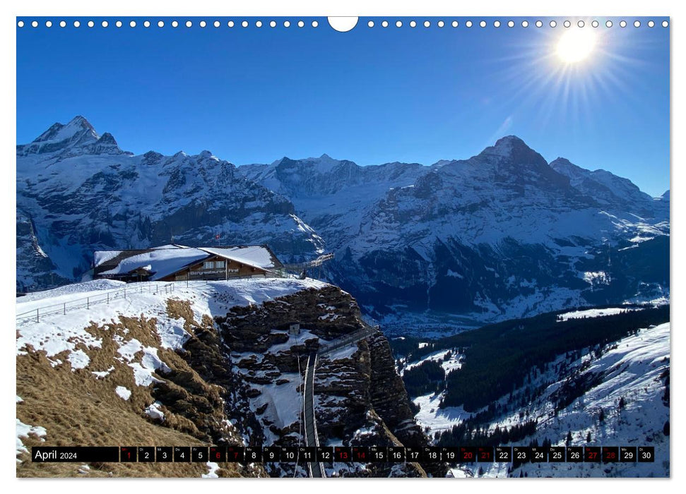 Grindelwald - Jungfrauregion Schweiz (CALVENDO Wandkalender 2024)