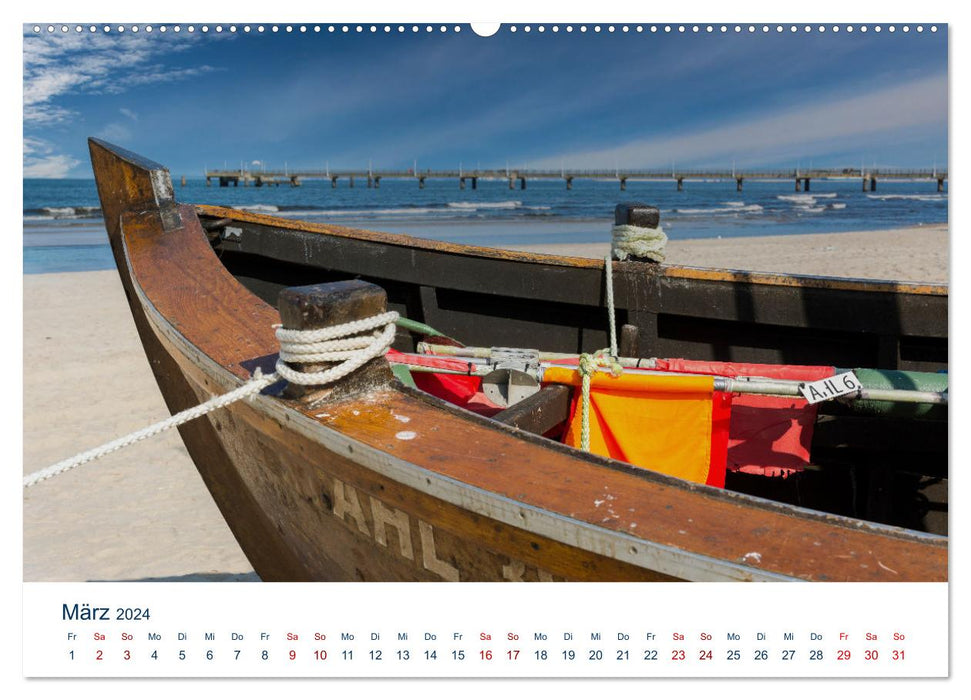 Fischerboote auf Usedom (CALVENDO Premium Wandkalender 2024)