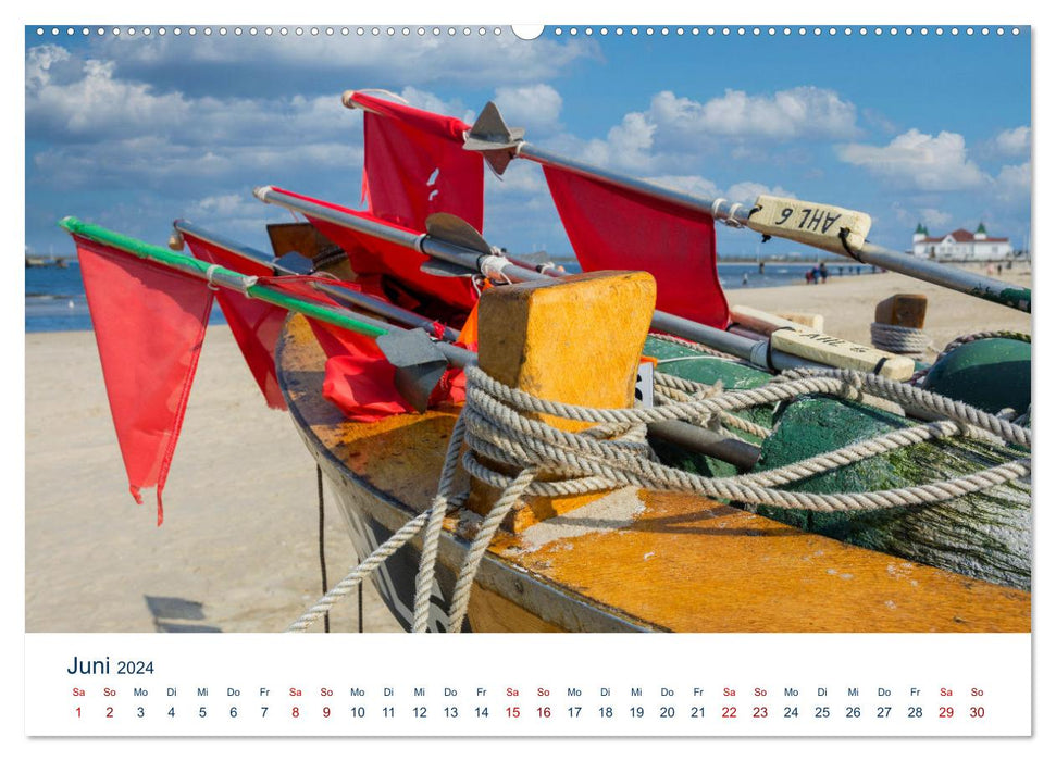 Fischerboote auf Usedom (CALVENDO Premium Wandkalender 2024)