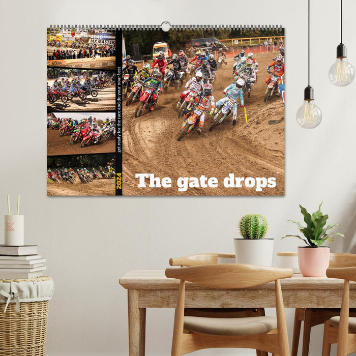 The gate drops - get ready for the race and do your your best (CALVENDO Wandkalender 2024)