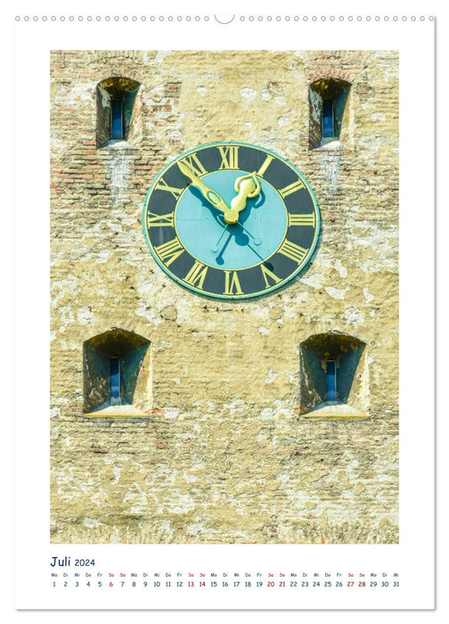 Ulm Fassaden der Stadt (CALVENDO Premium Wandkalender 2024)