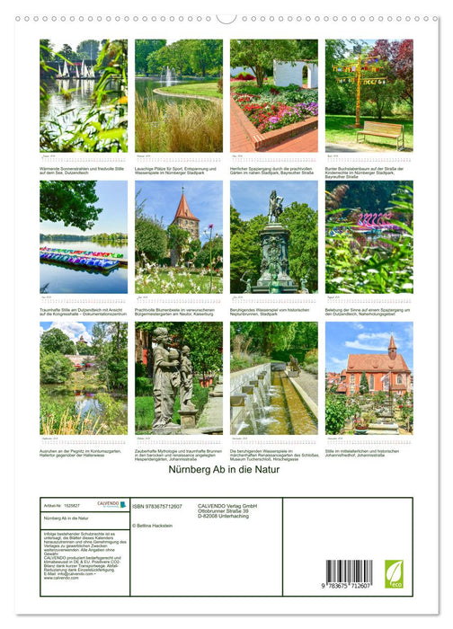 Nürnberg Ab in die Natur (CALVENDO Premium Wandkalender 2024)