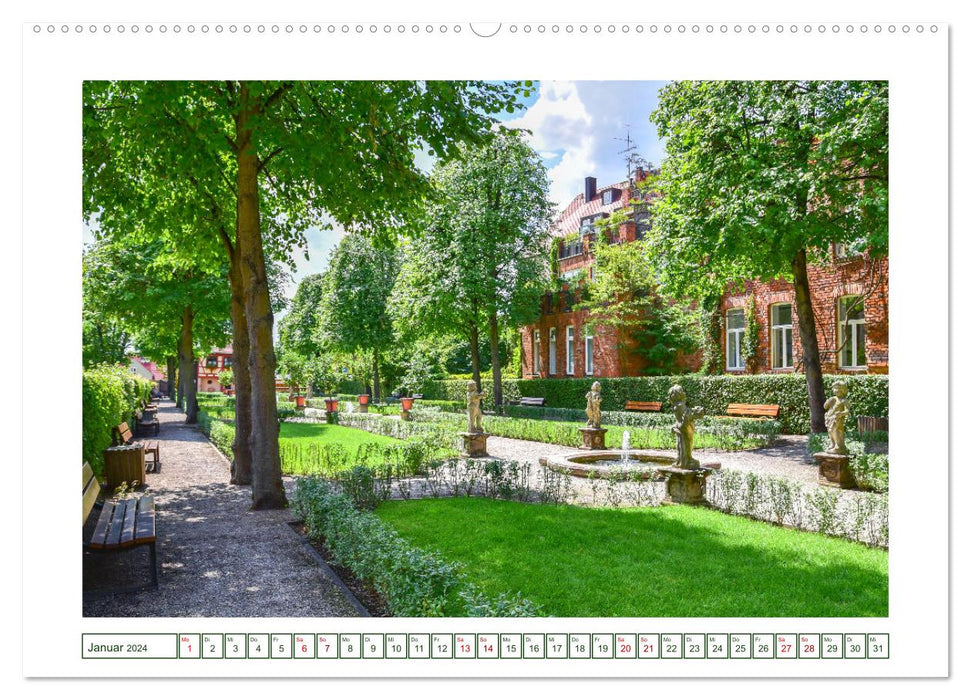 Nürnberg Gärten und Stadtparks (CALVENDO Premium Wandkalender 2024)