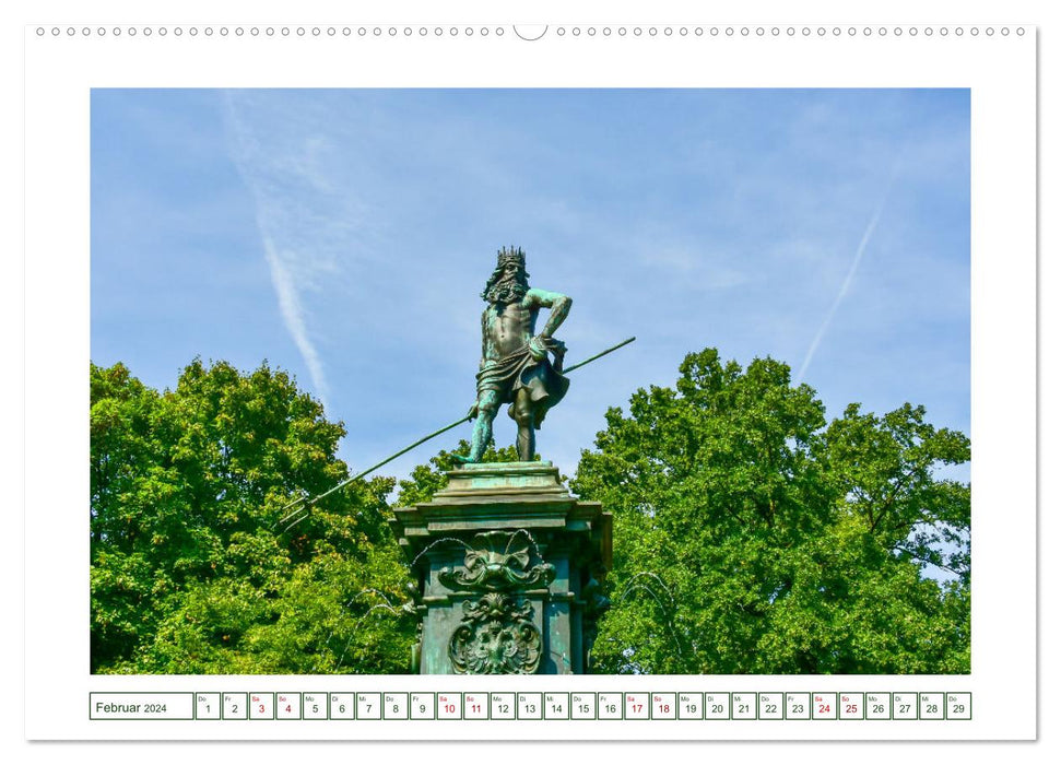 Jardins et parcs de la ville de Nuremberg (Calvendo Premium Calendrier mural 2024) 