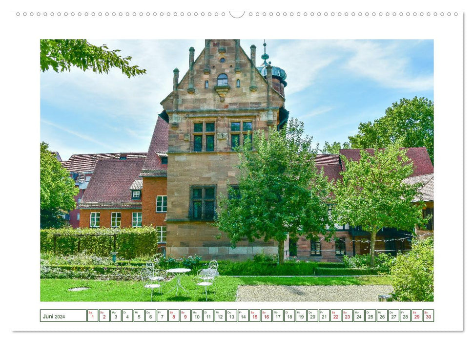 Jardins et parcs de la ville de Nuremberg (Calvendo Premium Calendrier mural 2024) 
