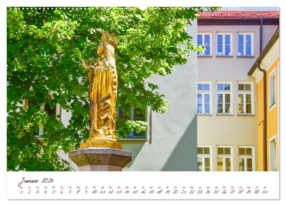 Regensburg Brunnen und Wasserspiele (CALVENDO Wandkalender 2024)