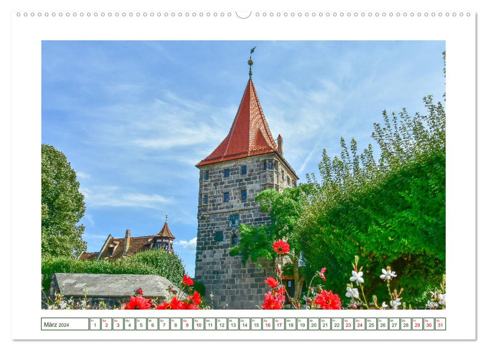 Nürnberg Gärten und Stadtparks (CALVENDO Wandkalender 2024)