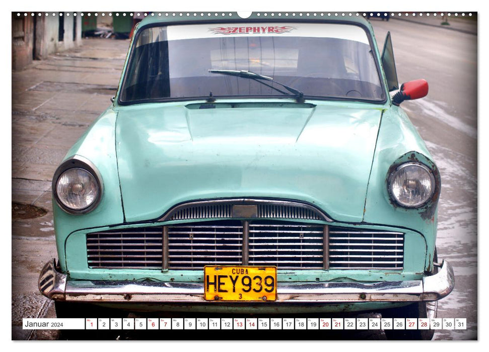 ZEPHYR - Ein britischer Ford in Kuba (CALVENDO Premium Wandkalender 2024)