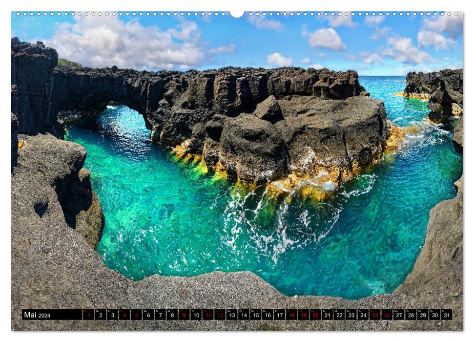 Sao Miguel Azoren - Vulkanisch geprägte Trauminsel im Atlantik (CALVENDO Premium Wandkalender 2024)