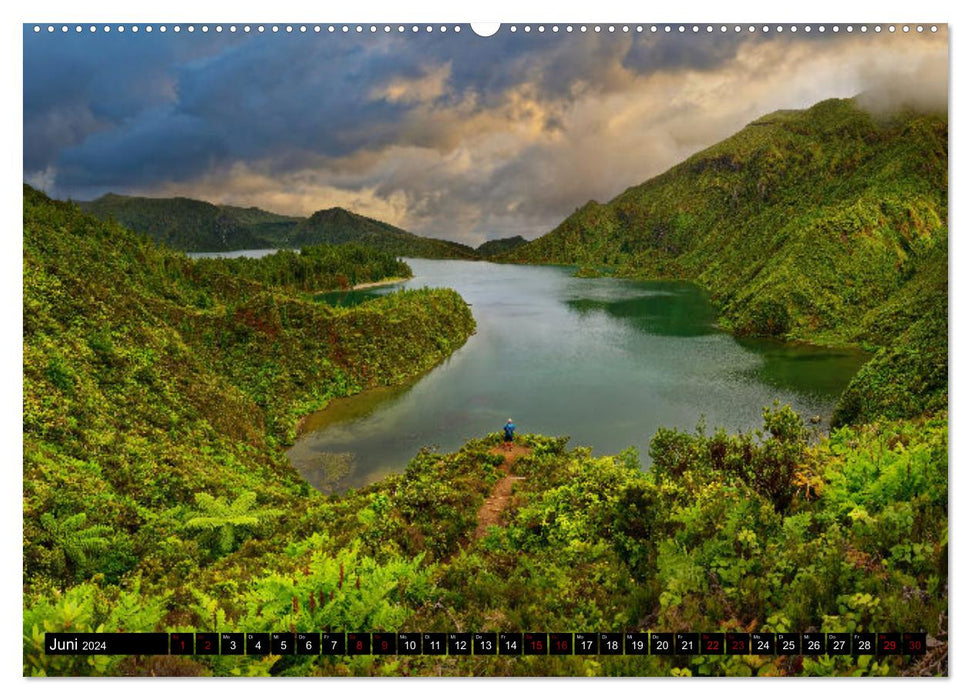 Sao Miguel Azoren - Vulkanisch geprägte Trauminsel im Atlantik (CALVENDO Premium Wandkalender 2024)