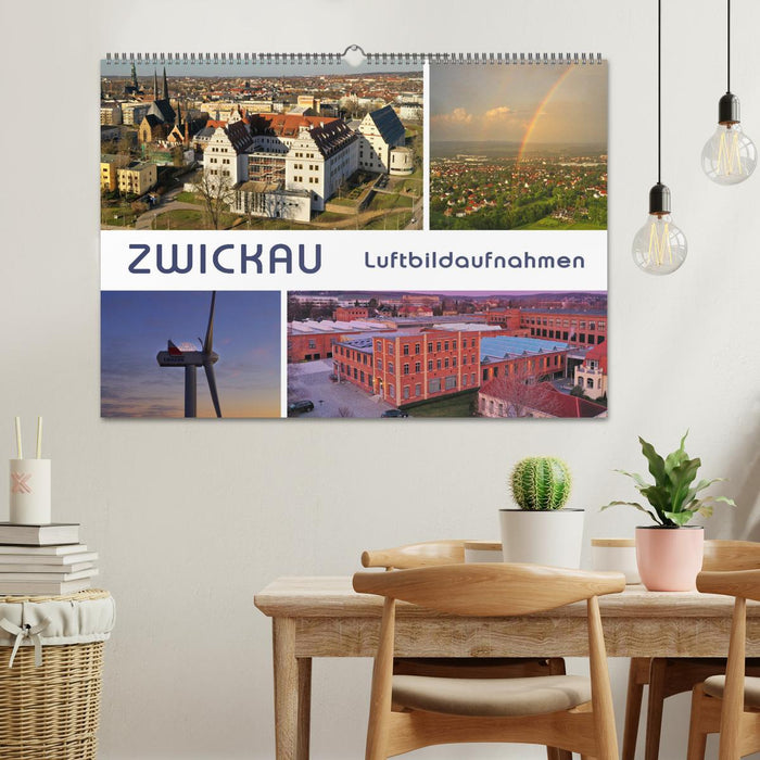 Zwickau - photos aériennes (calendrier mural CALVENDO 2024) 