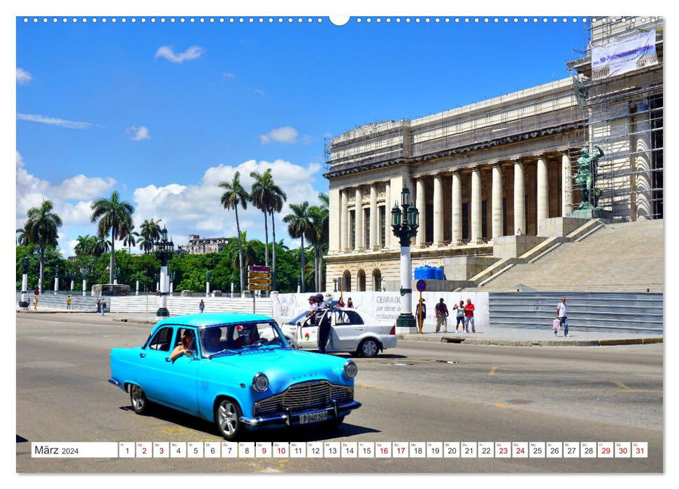 ZEPHYR - Ein britischer Ford in Kuba (CALVENDO Wandkalender 2024)