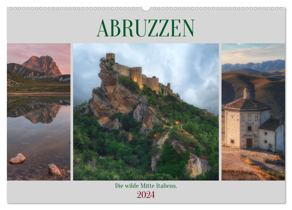 Abruzzes - Le centre sauvage de l'Italie (Calendrier mural CALVENDO 2024) 
