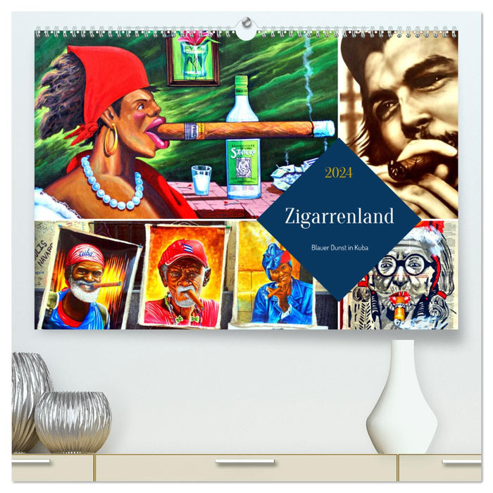 Zigarrenland - Blauer Dunst in Kuba (CALVENDO Premium Wandkalender 2024)