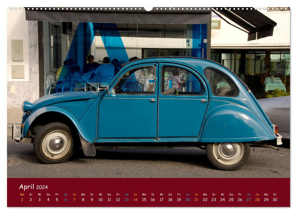 Citroen 2 CV Kult um die Ente (CALVENDO Premium Wandkalender 2024)