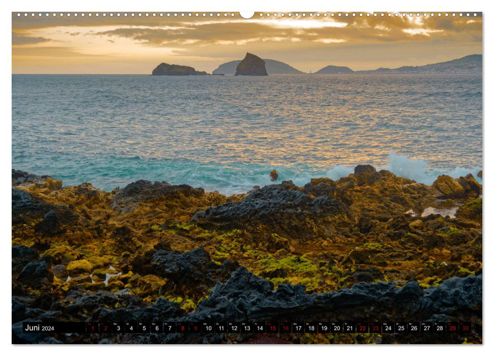 Pico Açores - île de rêve volcanique dans l'Atlantique (calendrier mural CALVENDO 2024) 