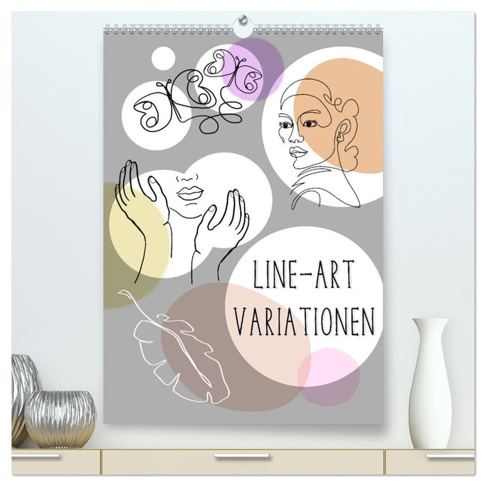 Line-Art Variationen (CALVENDO Premium Wandkalender 2024)