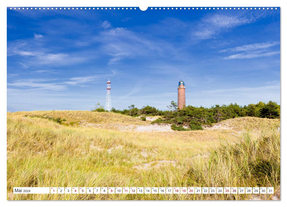 Fischland Darß, Land zwischen Ostsee und Bodden (CALVENDO Wandkalender 2024)
