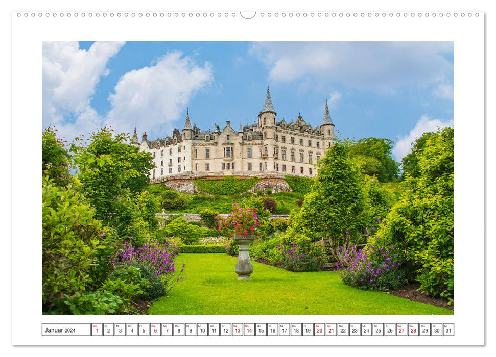 Schottland - Castles und Whisky (CALVENDO Premium Wandkalender 2024)
