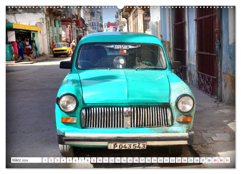 FORD CONSUL - Ein britischer Klassiker in Kuba (CALVENDO Wandkalender 2024)