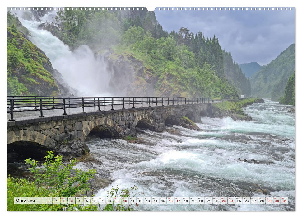 Norwegen erkunden mit dem Wohnmobil (CALVENDO Premium Wandkalender 2024)