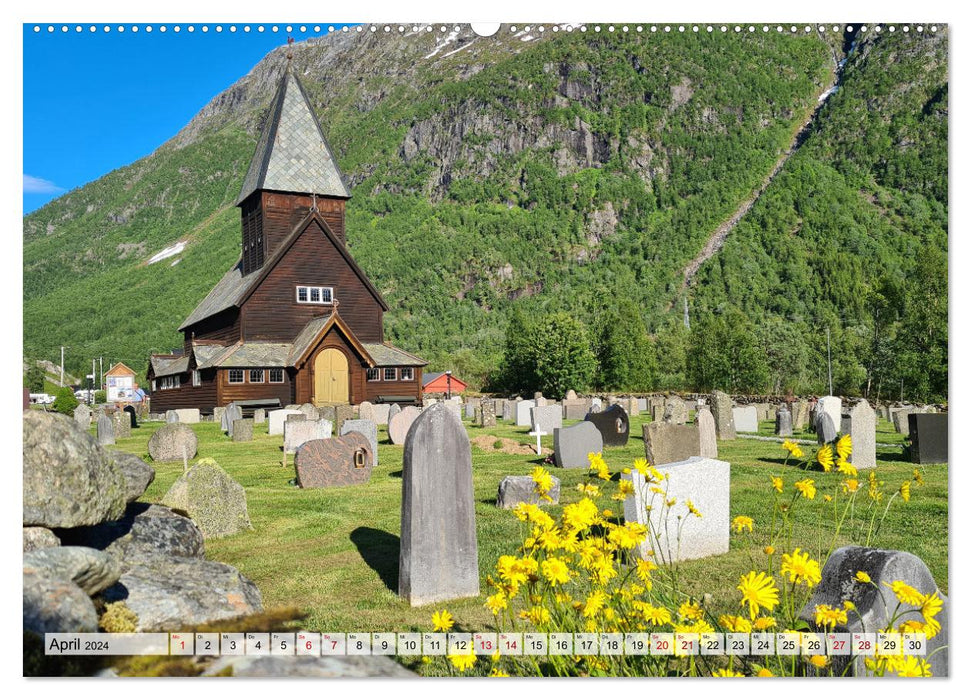 Norwegen erkunden mit dem Wohnmobil (CALVENDO Premium Wandkalender 2024)