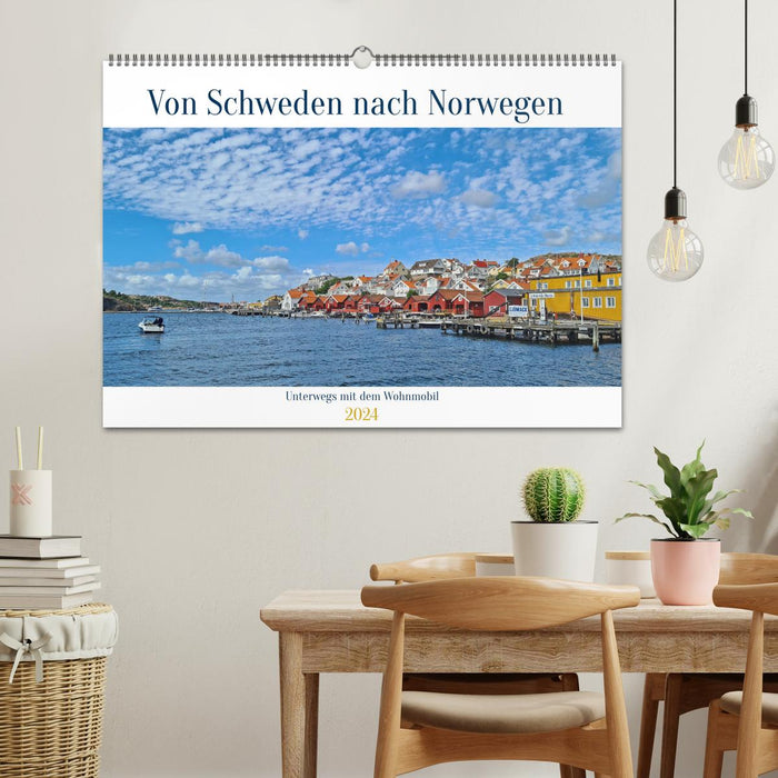 Von Schweden nach Norwegen mit dem Wohnmobil unterwegs (CALVENDO Wandkalender 2024)