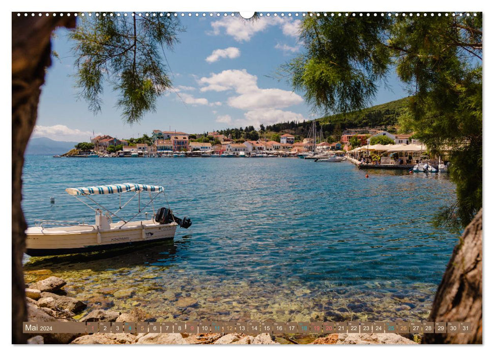 Zakynthos und Kefalonia Trauminseln im Ionischen Meer (CALVENDO Premium Wandkalender 2024)