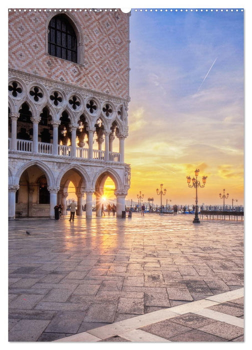 Venedig und Burano, Stadt am Wasser und Insel der bunten Häuser (CALVENDO Wandkalender 2024)
