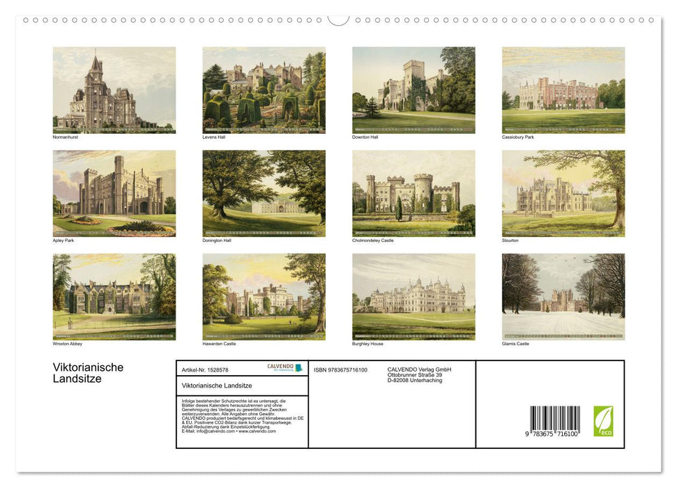 Victorian country estates (CALVENDO Premium Wall Calendar 2024) 