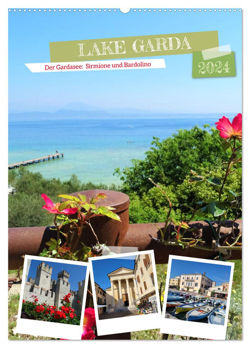 LAKE GARDA Lake Garda: Sirmione and Bardolino (CALVENDO wall calendar 2024) 
