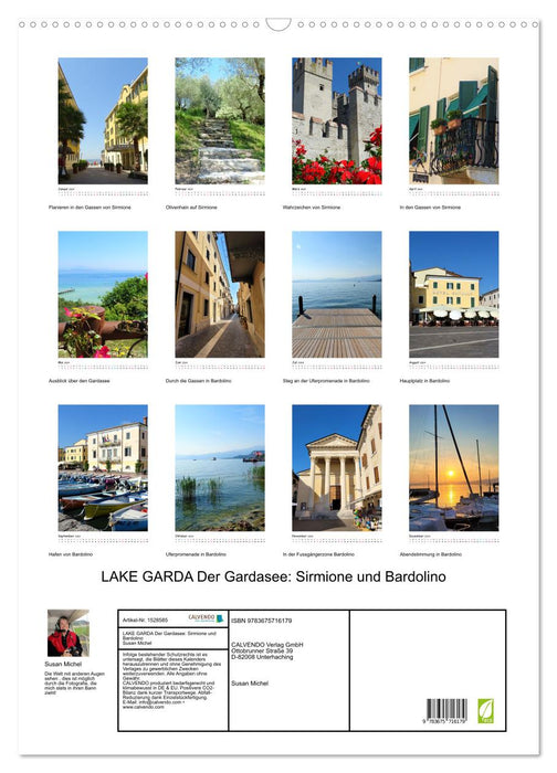 LAKE GARDA Lake Garda: Sirmione and Bardolino (CALVENDO wall calendar 2024) 