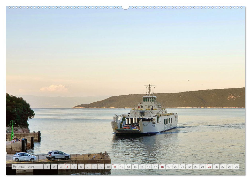 L'île de Cres - beauté brute en Croatie (calendrier mural CALVENDO 2024) 