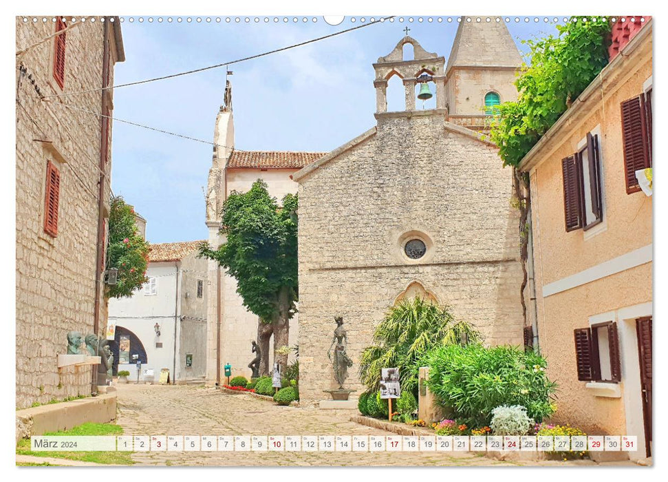 L'île de Cres - beauté brute en Croatie (calendrier mural CALVENDO 2024) 